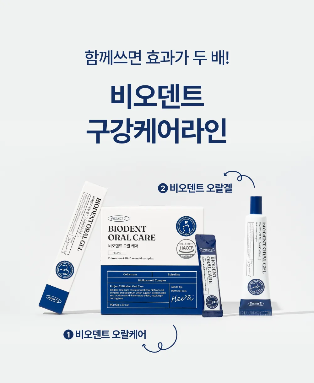 프로젝트21 캣 비오덴트 오랄케어 2g*30p 23번째
