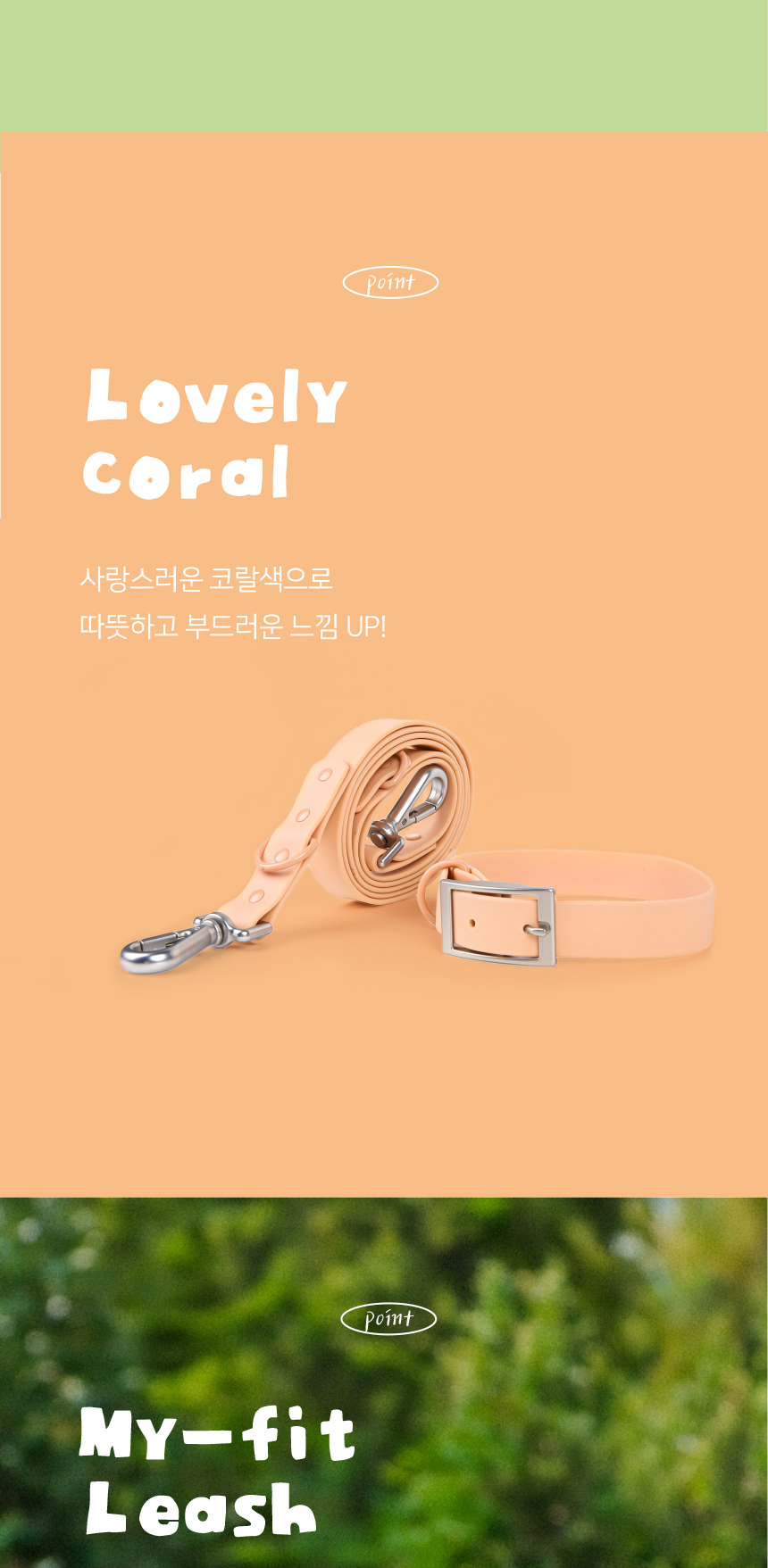 [무료배송] 애구애구 독 워터프루프 아쿠아 목줄 리드줄 Set 25번째