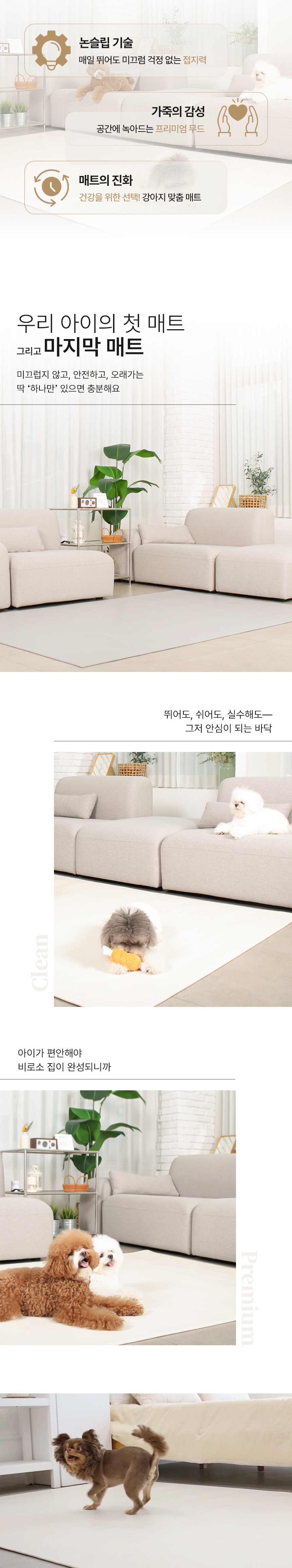 [무료배송] 초코펫하우스 독 논슬립 레더 매트 중형/대형 2color 5번째
