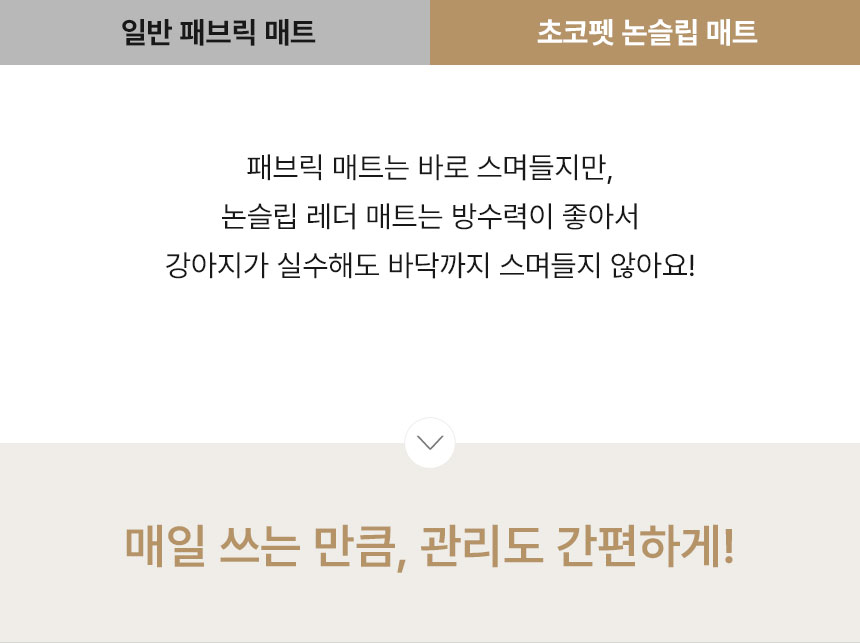 [NEW신상][무료배송] 초코펫하우스 독 논슬립 레더 매트 중형/대형 2color 41번째