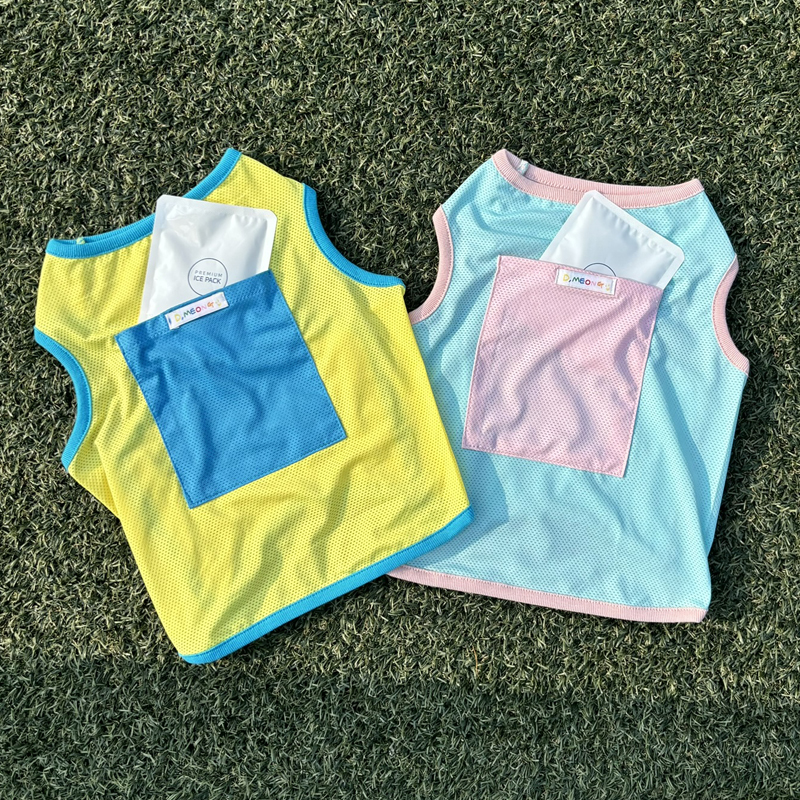 [무료배송] 해피댕댕 투톤쿨조끼 S - 2XL 1번째