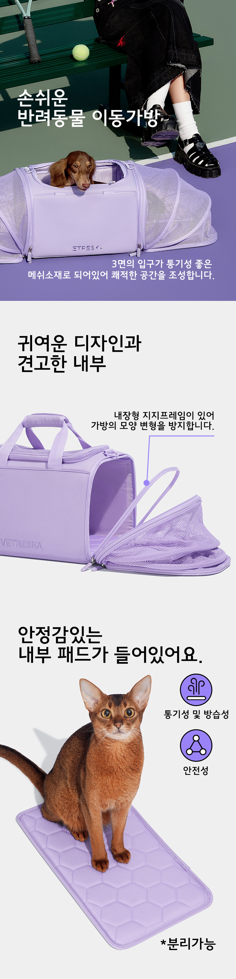 [무료배송] VETRESKA 퍼플 캐리어 5번째