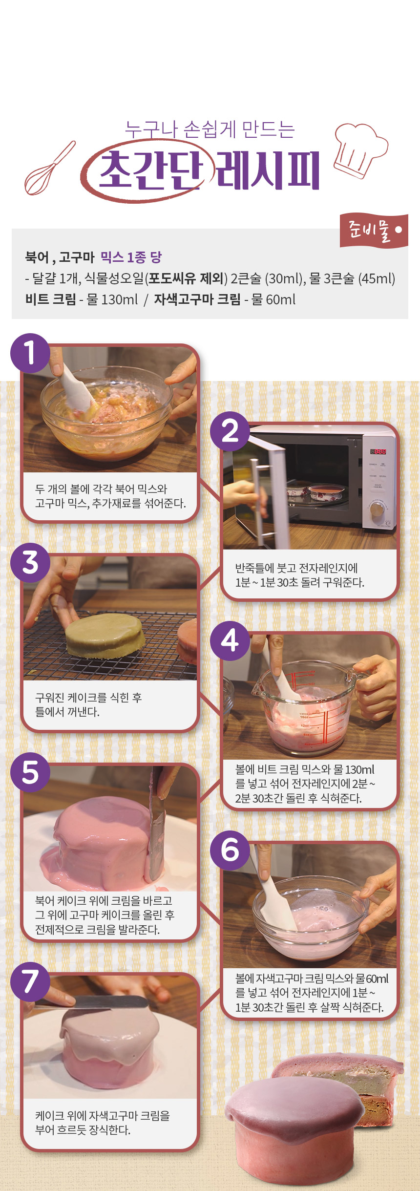 [NEW신상][무료배송] 바비온 강아지 수제간식 파티케이크 믹스 자색고구마 4번째