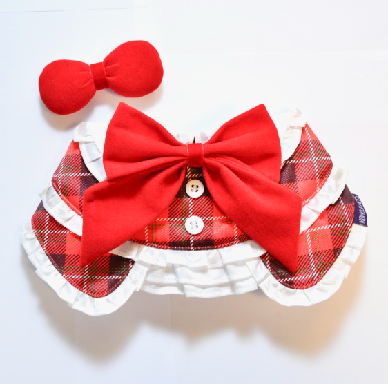 [NEW신상][무료배송] 리치독스 크리스마스 망토 레이스 케이프 레드 4번째