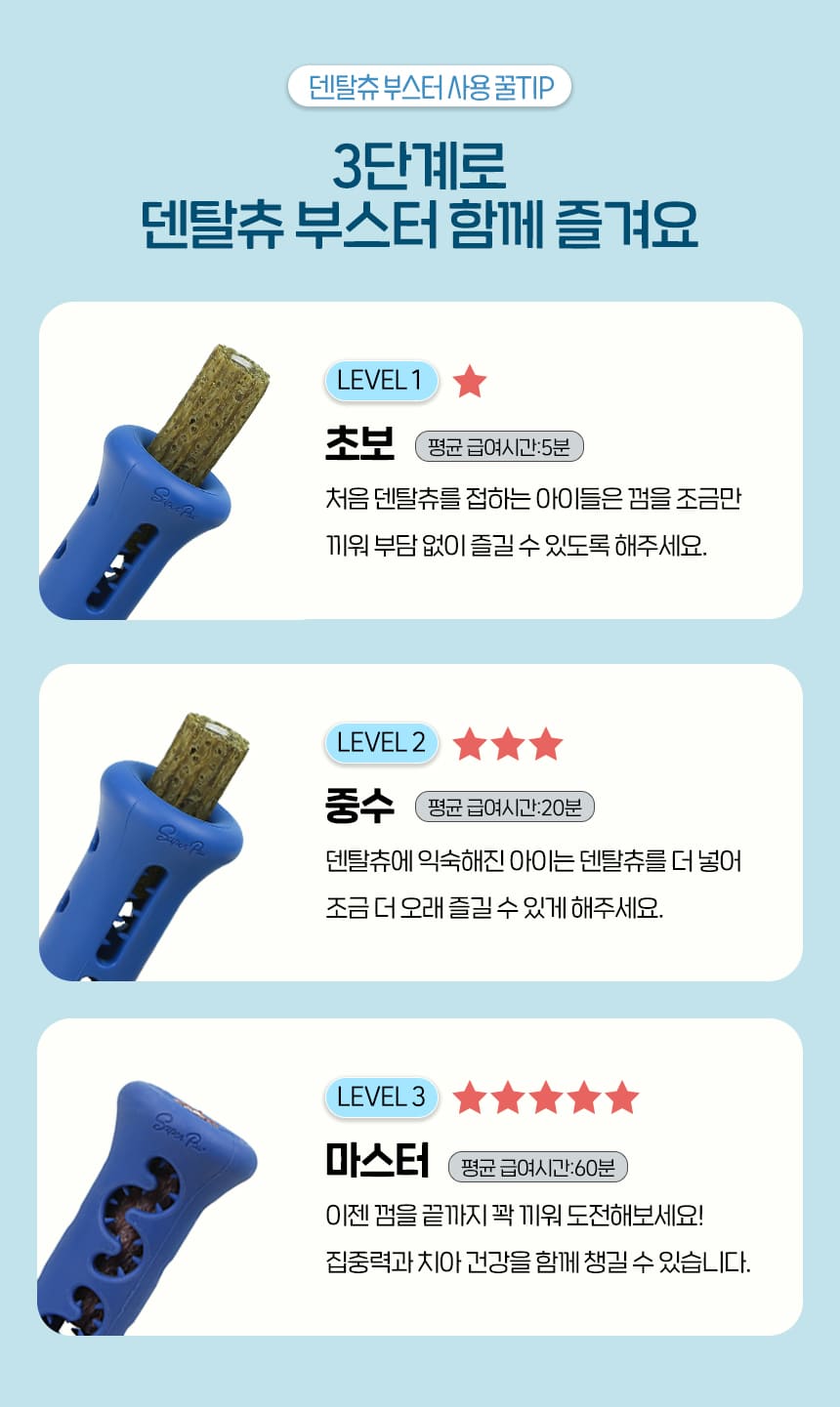 [NEW신상][무료배송] 슈퍼포우 오래먹는 강아지껌 장난감 덴탈츄 부스터 13번째