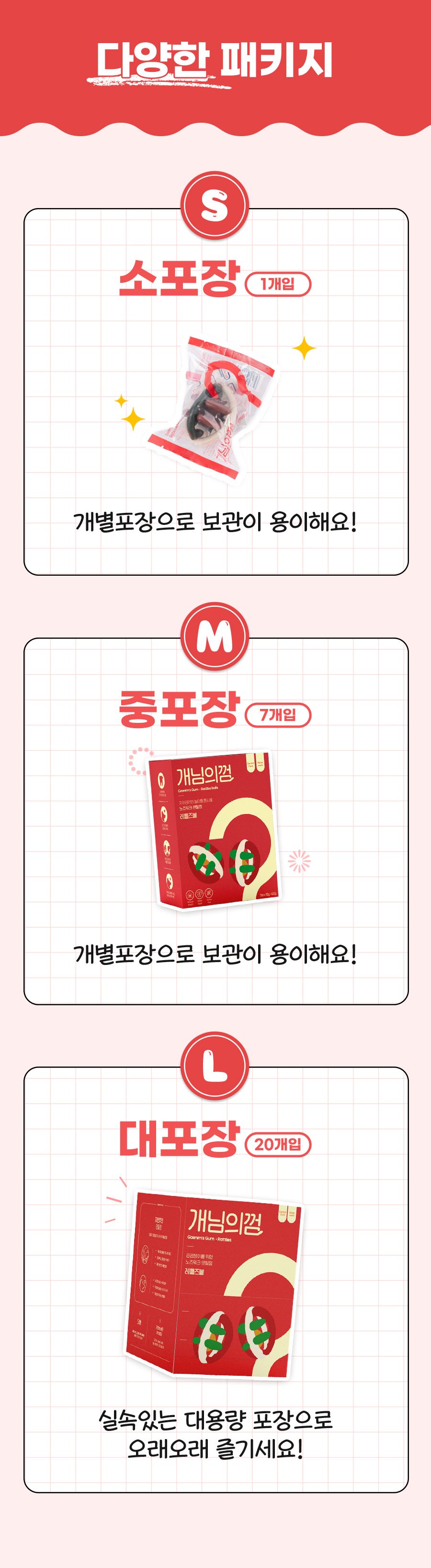 [웰컴딜][체험팩] 개님의상점 개님의껌 레틀즈볼 덴탈껌 1p 28번째 상세 이미지