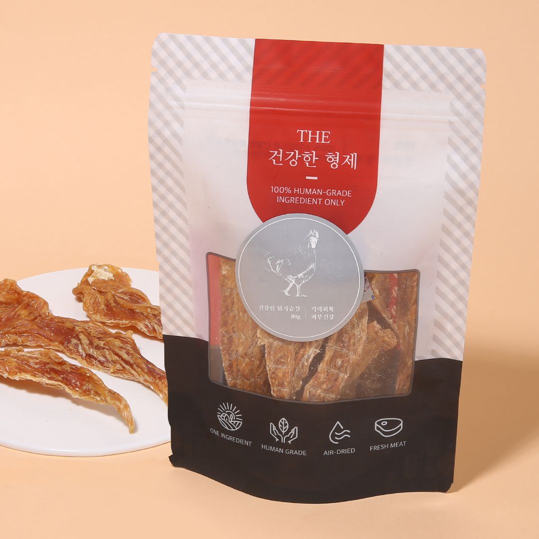 다이어트 THE 건강한 형제 독 수제간식 닭가슴살 80g 0번