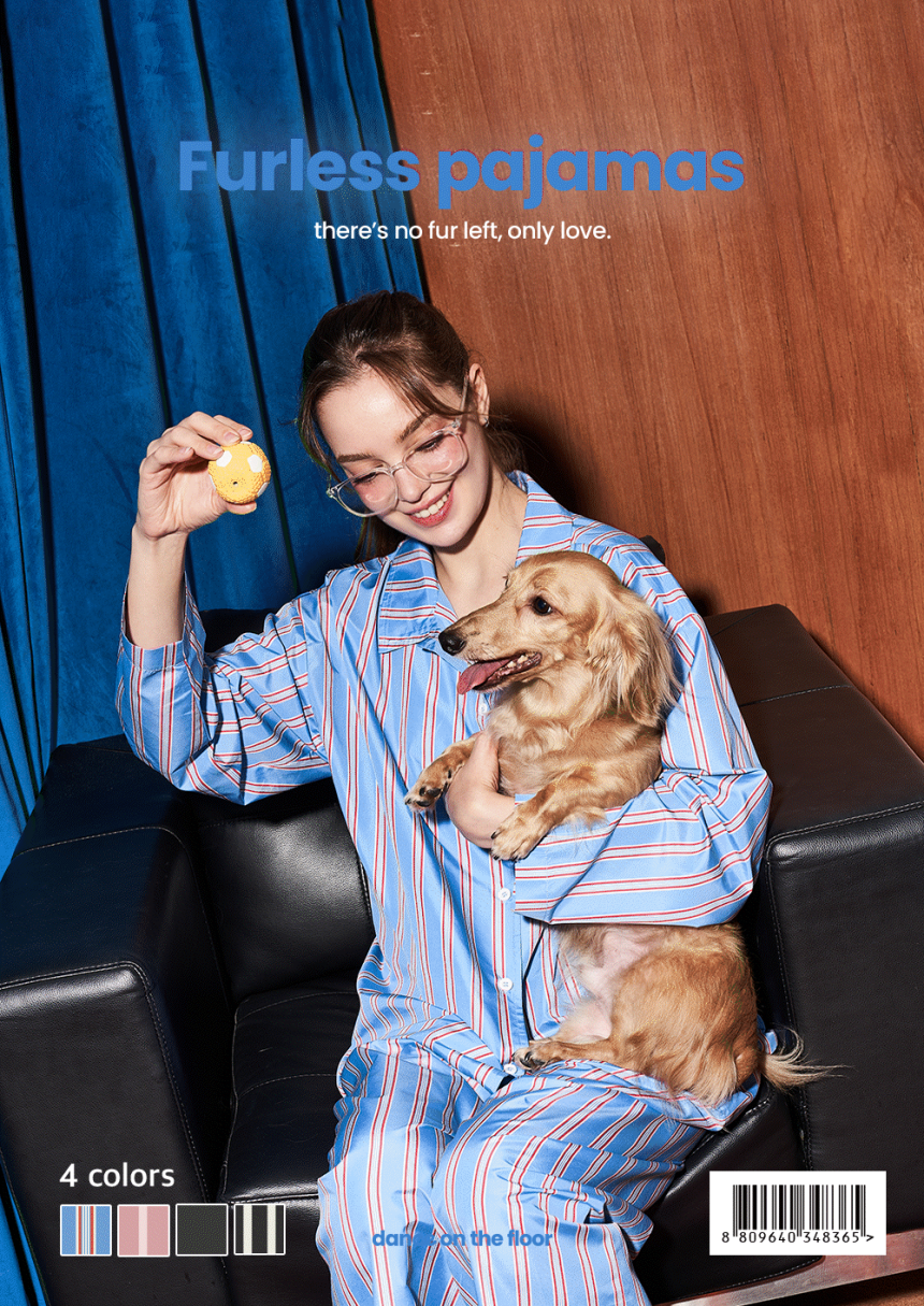 [NEW신상][무료배송] 댄스온더플로어 털 안 붙는 퍼리스(fur less) 파자마 1번째