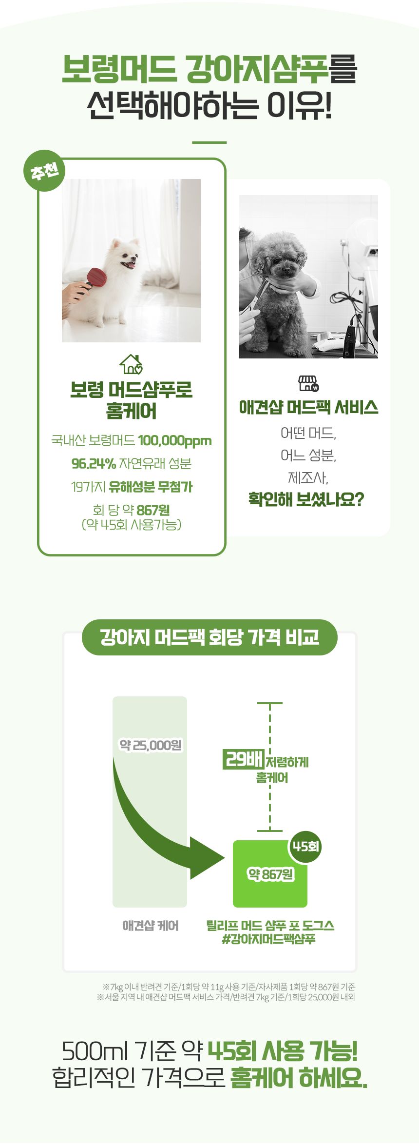 [무료배송] 비알머드 릴리프 머드 샴푸 포 도그스 500ml 5번째