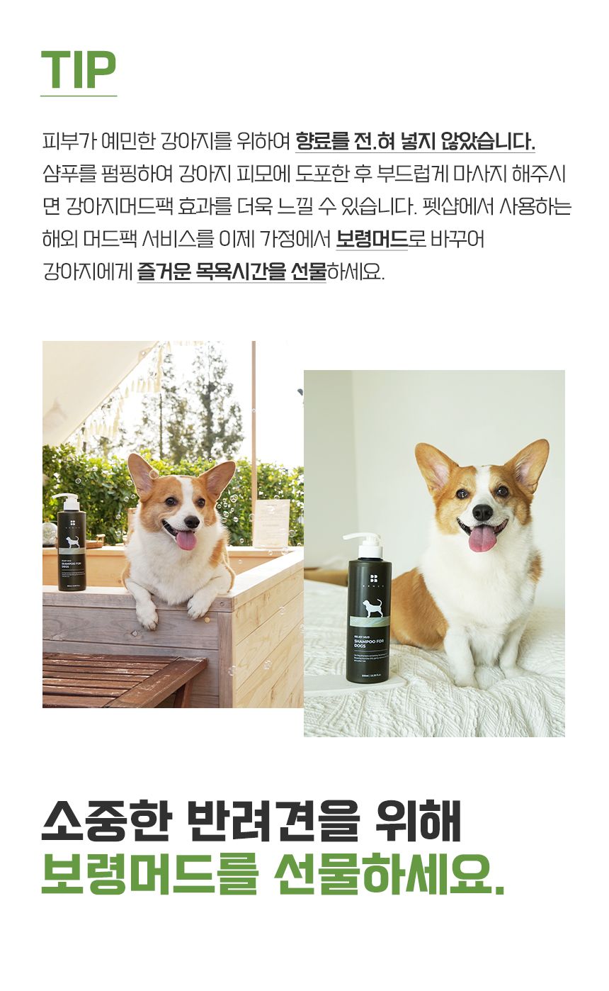 [무료배송] 비알머드 릴리프 머드 샴푸 포 도그스 500ml 18번째