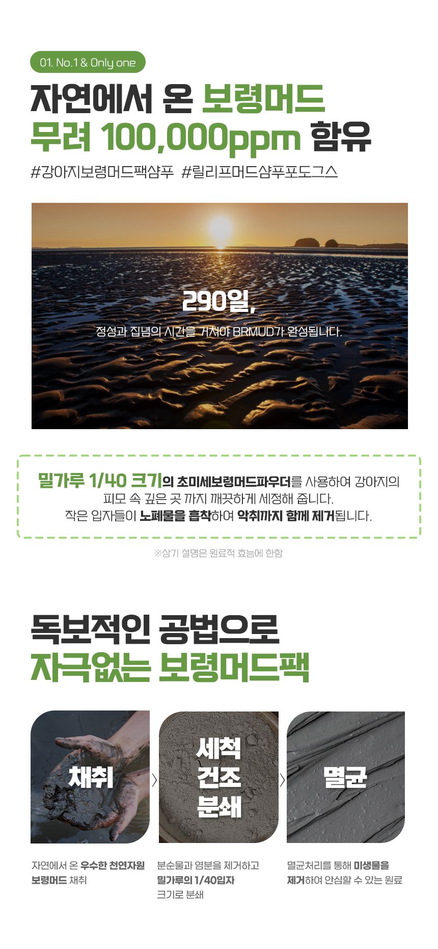 [무료배송] 비알머드 릴리프 머드 샴푸 포 도그스 500ml 8번째