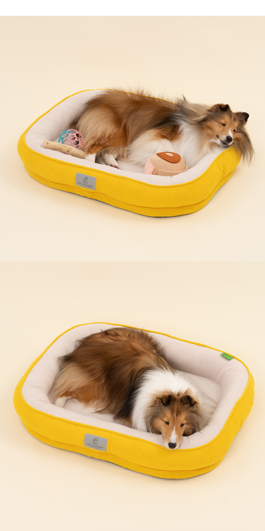 [NEW신상][무료배송] 펫앤마마 마약방석 3종 (더스티블루/로즈브라운/딥옐로우) M~2XL 18번째 상세 이미지