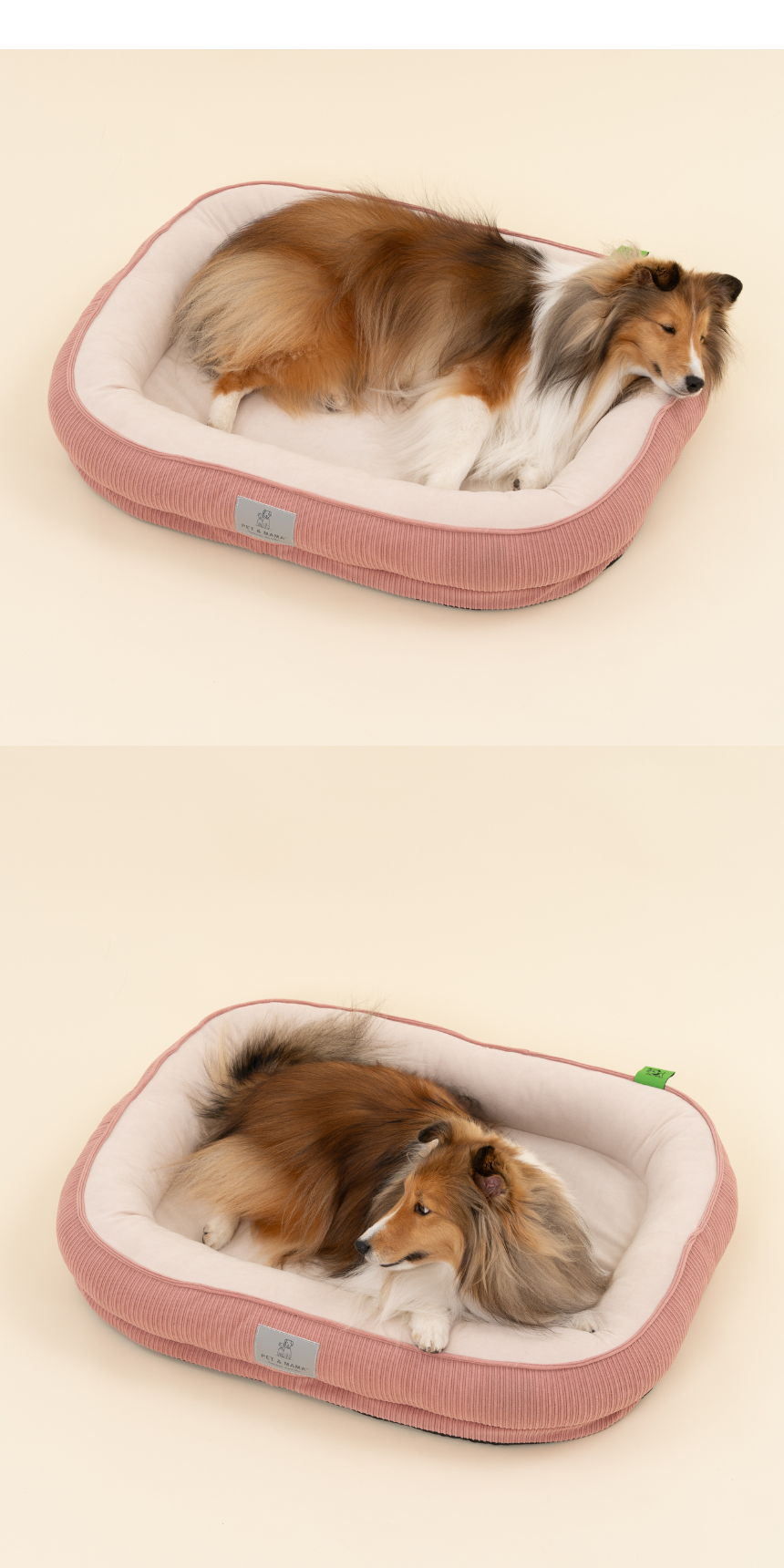 [NEW신상][무료배송] 펫앤마마 마약방석 3종 (더스티블루/로즈브라운/딥옐로우) M~2XL 17번째 상세 이미지