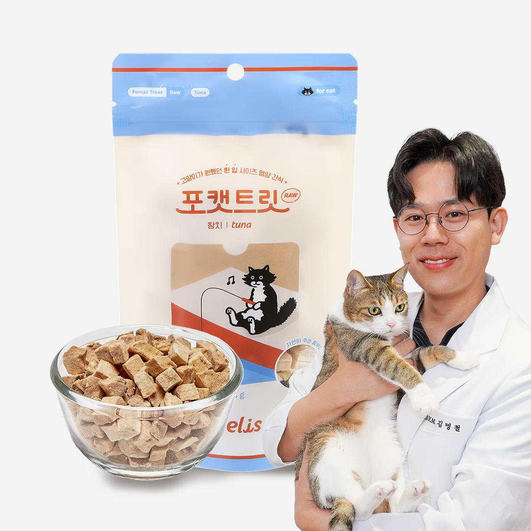 닥터펠리스 포캣트릿 Raw 참치 동결건조 간식 25g 0번