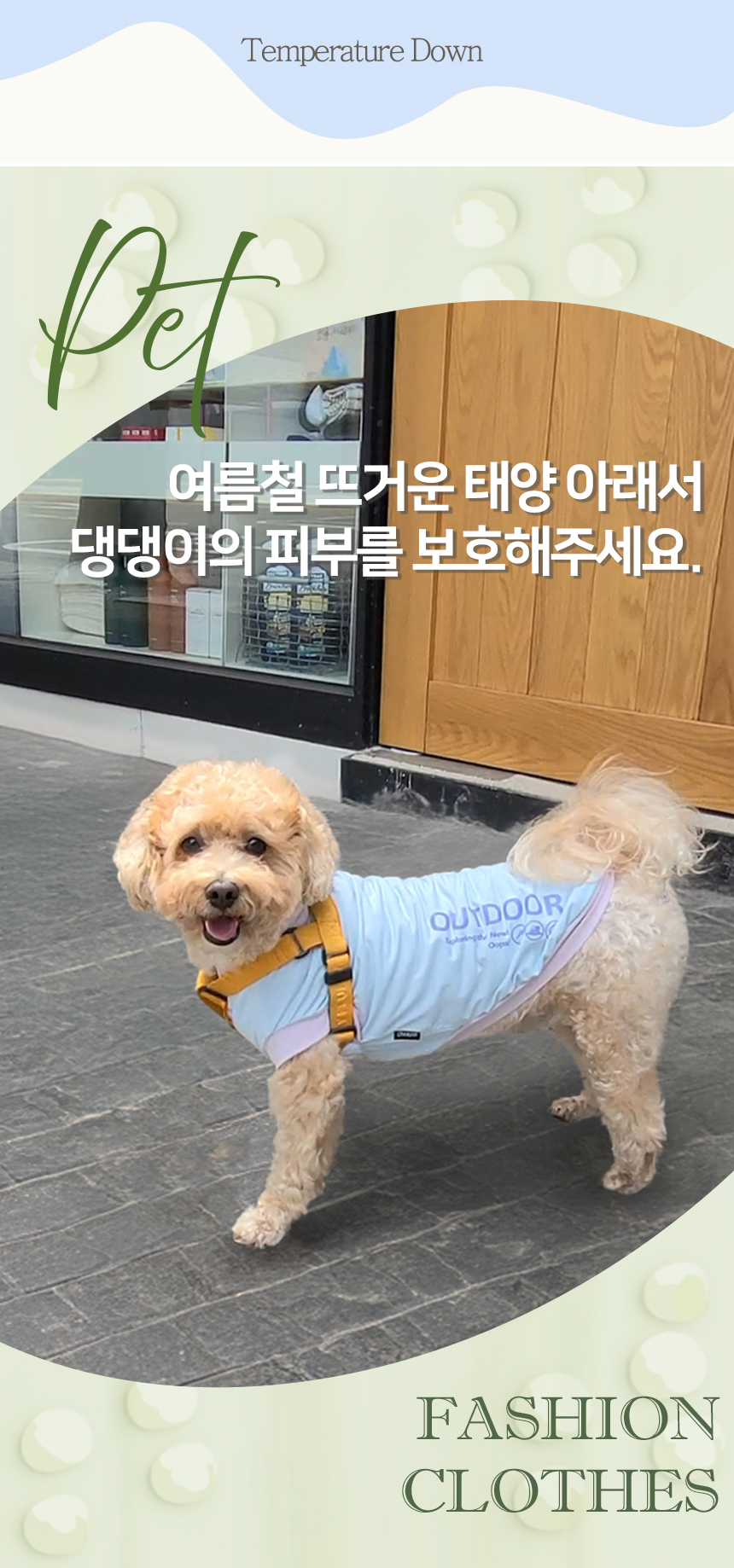 [무료배송] 레토 강아지 데일리 티셔츠 애견의류 고양이 옷 LDR-T04 6번째