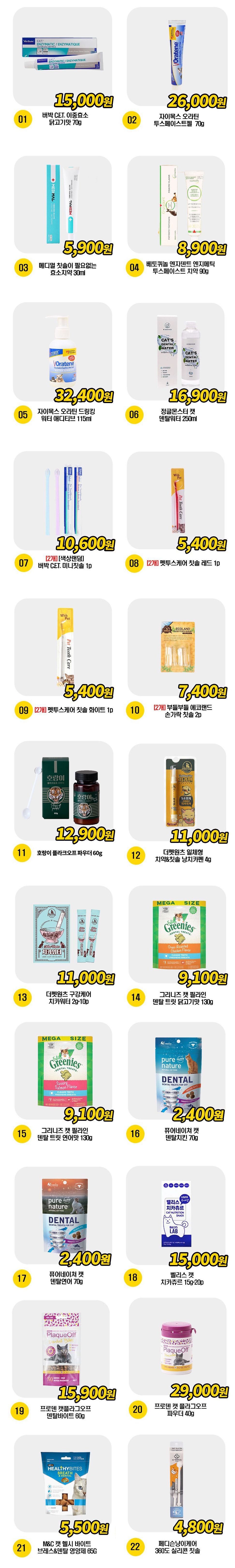  고양이 덴탈 꿀템 25종 [모음] 0번째