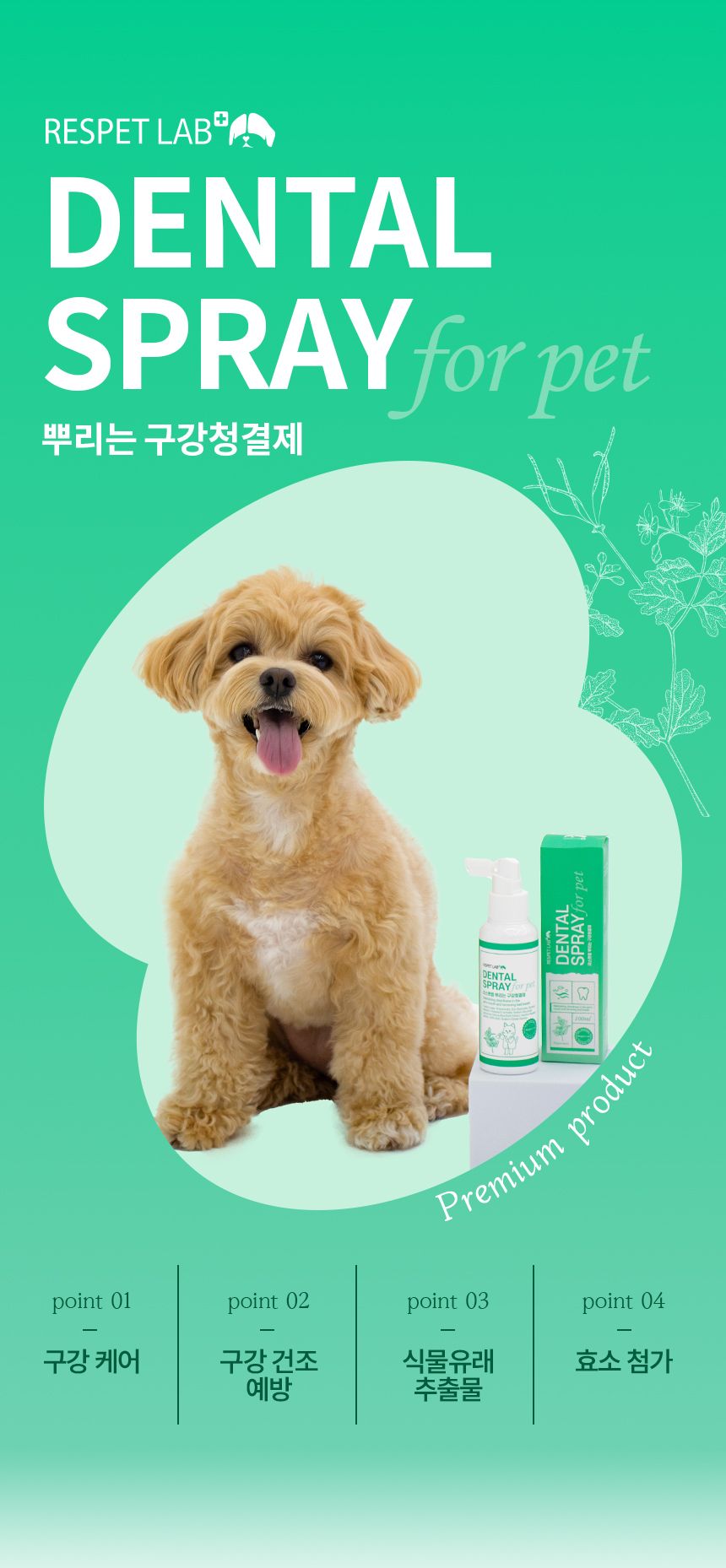 리스펫 뿌리는 구강청결제 100ml 4번째
