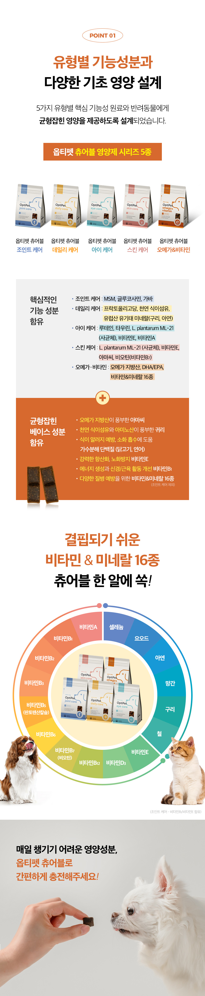 [무료배송] 옵티펫츄어블 오메가&비타민(면역력) 300g 12번째