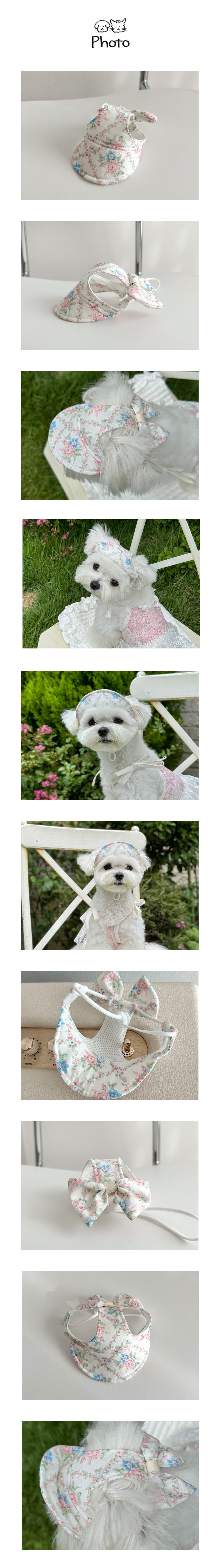 [무료배송] 개달당 오뜨꾸뛰르 강아지 고양이 선캡 모자 3size 2번째