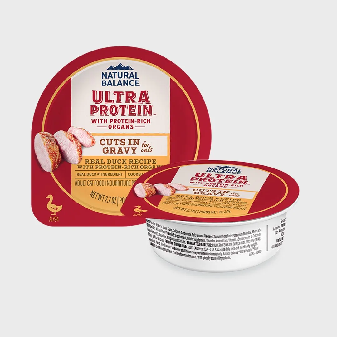 [NEW신상]내추럴발란스 캣 울트라 프로틴 리얼 덕 그레이비 레시피 컵 76g