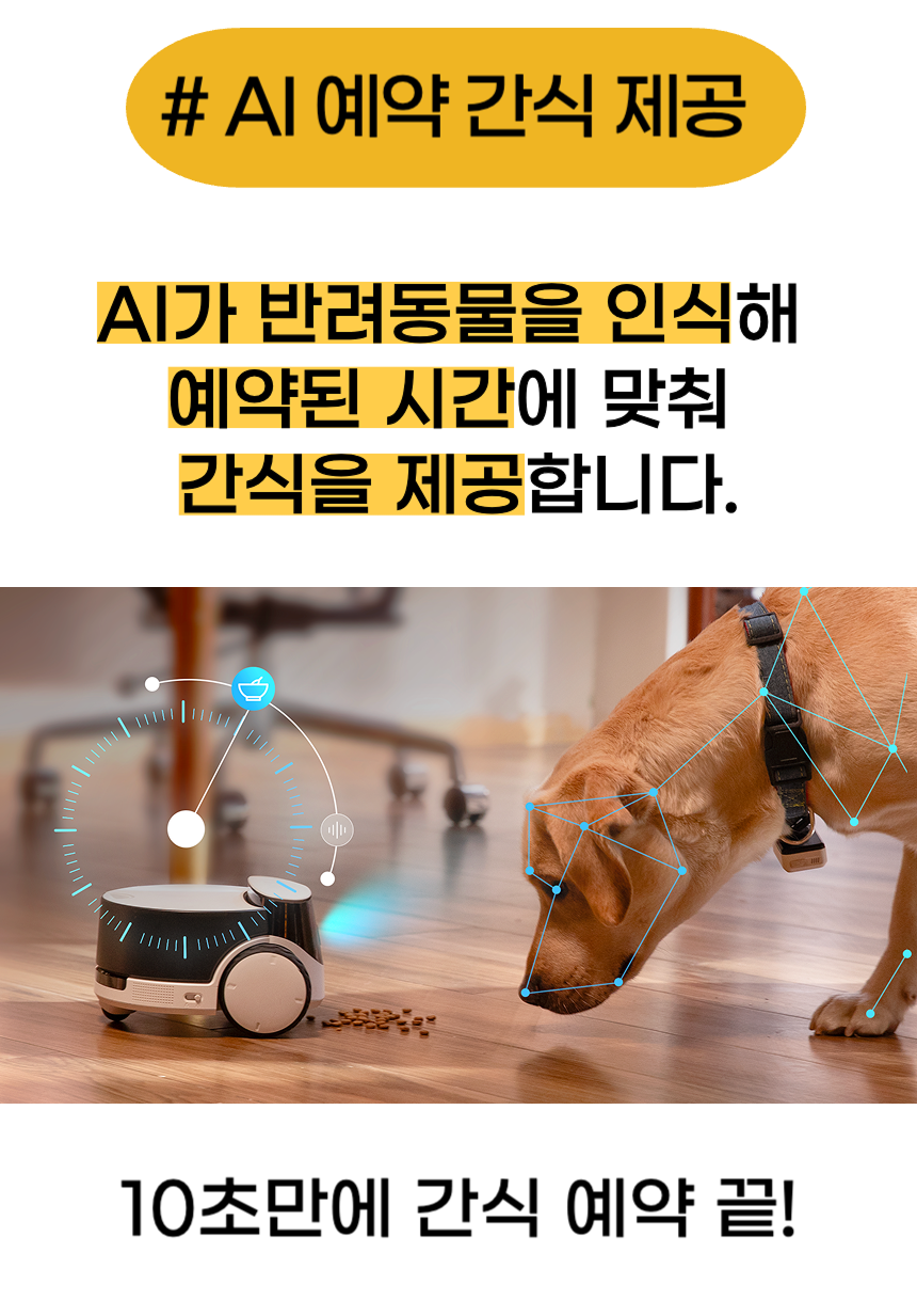 [NEW신상][무료배송] 에나봇 ROLAPETPAL 롤라펫팔 움직이면서 간식주는 펫캠 CCTV 로봇 17번째