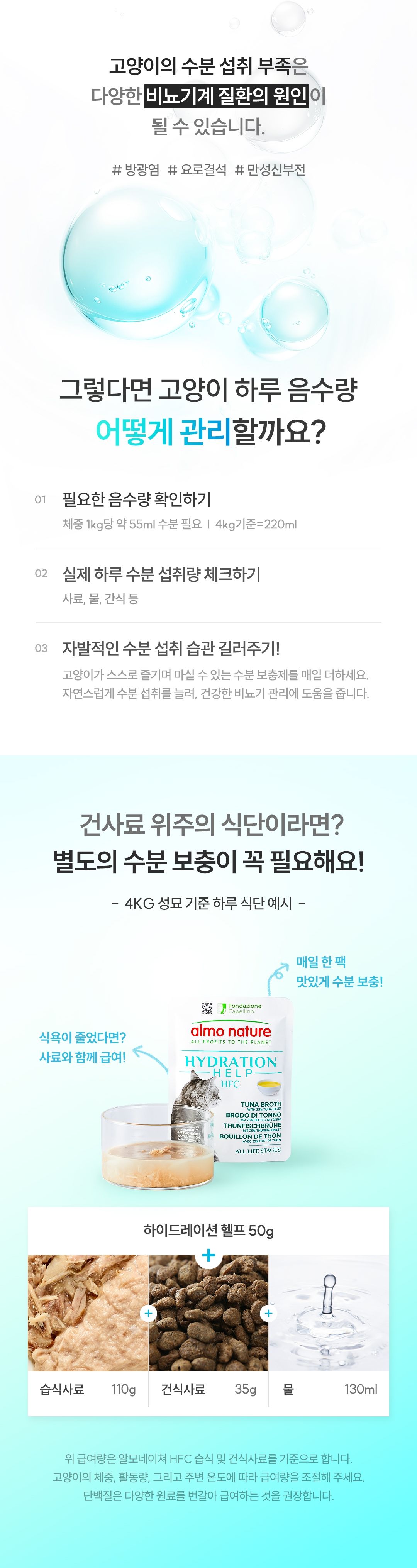 [NEW신상]알모네이쳐 캣 HFC 하이드레이션 헬프 정어리육수와 살코기 파우치 50g 6번째