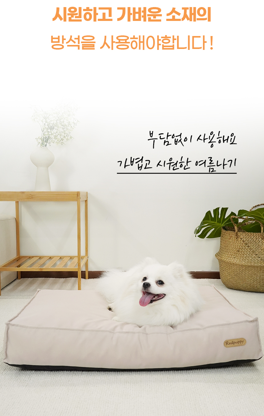 [NEW신상][무료배송] 개과천선 치프 쿨 방석 (라이트 베이지/라이트 그레이) 4번째