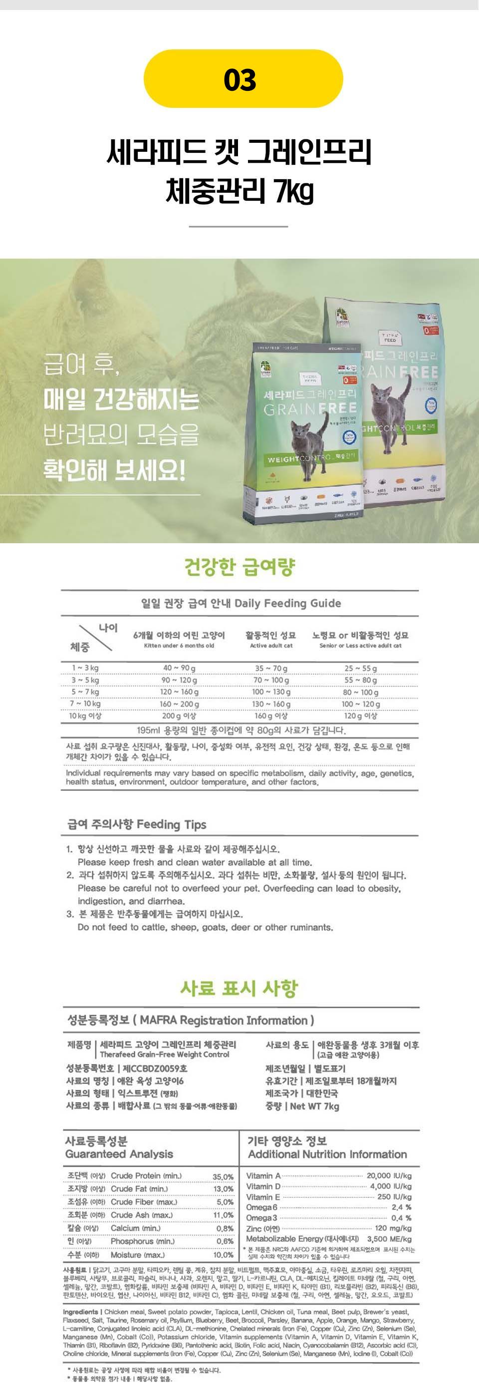 뚱냥이를 위한 다이어트 사료 16종 [모음] 4번째