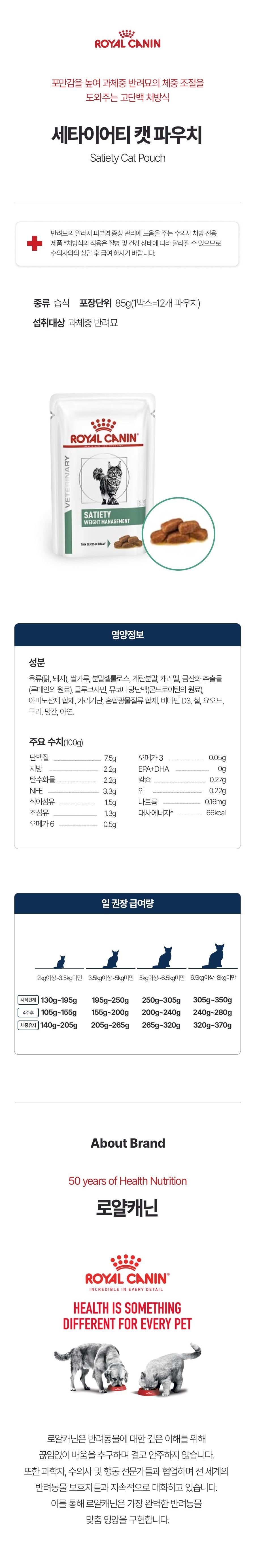 [무료배송][12개] 로얄캐닌 캣 세타이어티 파우치 85g 1번째