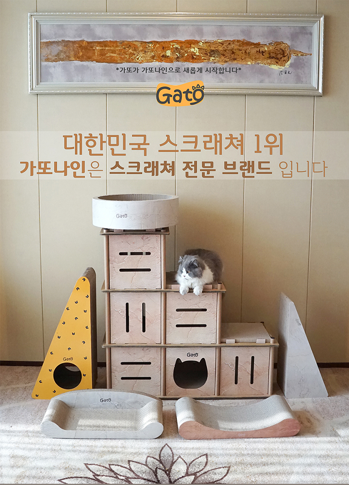 [무료배송] 가또나인 3PC 옐로 스크래쳐 1번째
