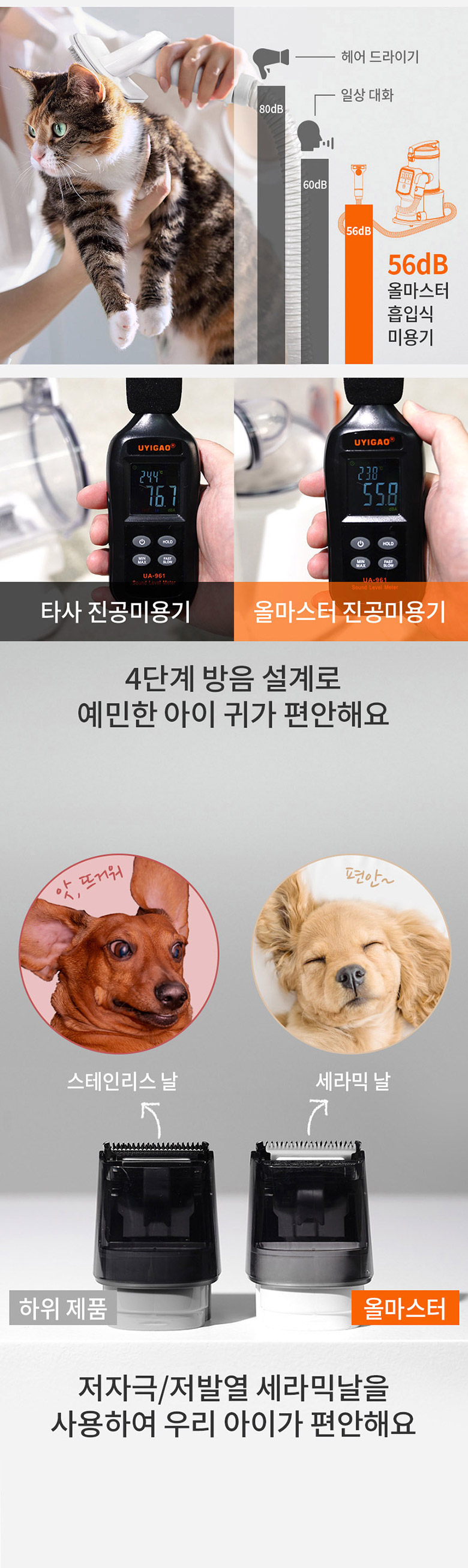 [무료배송] 바비온 9in1 올마스터 진공 흡입 미용기 강아지 고양이 이발기 바리깡 클리퍼 셀프미용 8번째