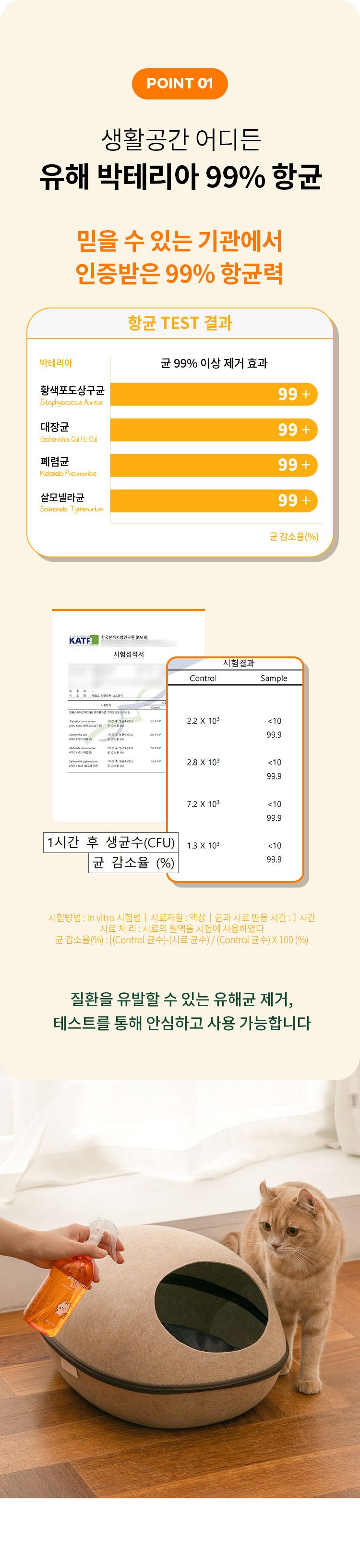 [무료배송] 펫쉴드 캣 향균탈취 스프레이 300ml 3번째