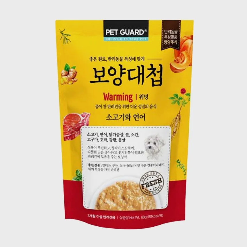 보양대첩 독 워밍 소고기&연어 80g