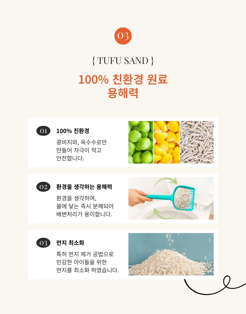 [NEW신상][무료배송] [6개]구구펫 두부모래 슬림입자 1.5mm 3kg 오리지널 8번째