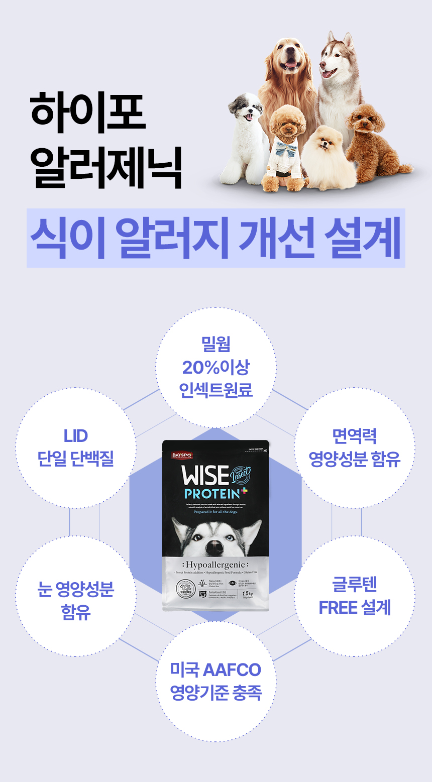 [NEW신상][무료배송] 데이스포 독 와이즈 인섹트 하이포알러제닉 1.5kg 5번째