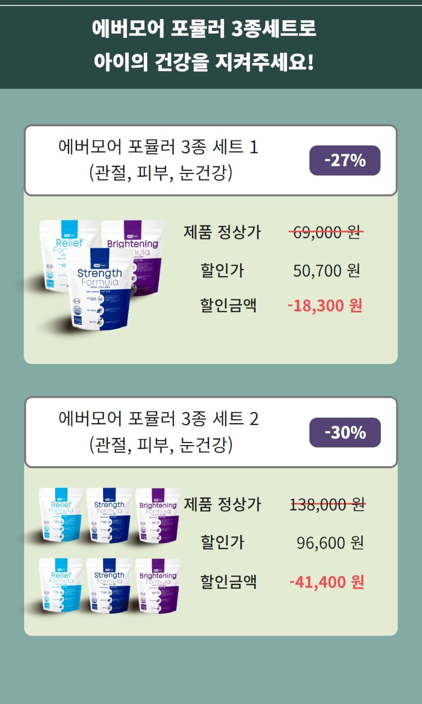 [무료배송] 에버모어 스트렝스포뮬러 조인트앤덴탈 영양제 150g 10번째