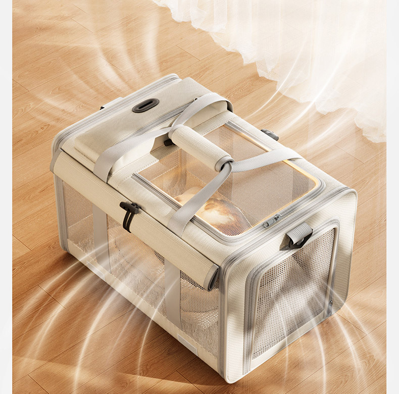 [NEW신상][무료배송] 펫볼루션 대용량 접이식 외출 휴대용 보온 겨울 이동장 7번째