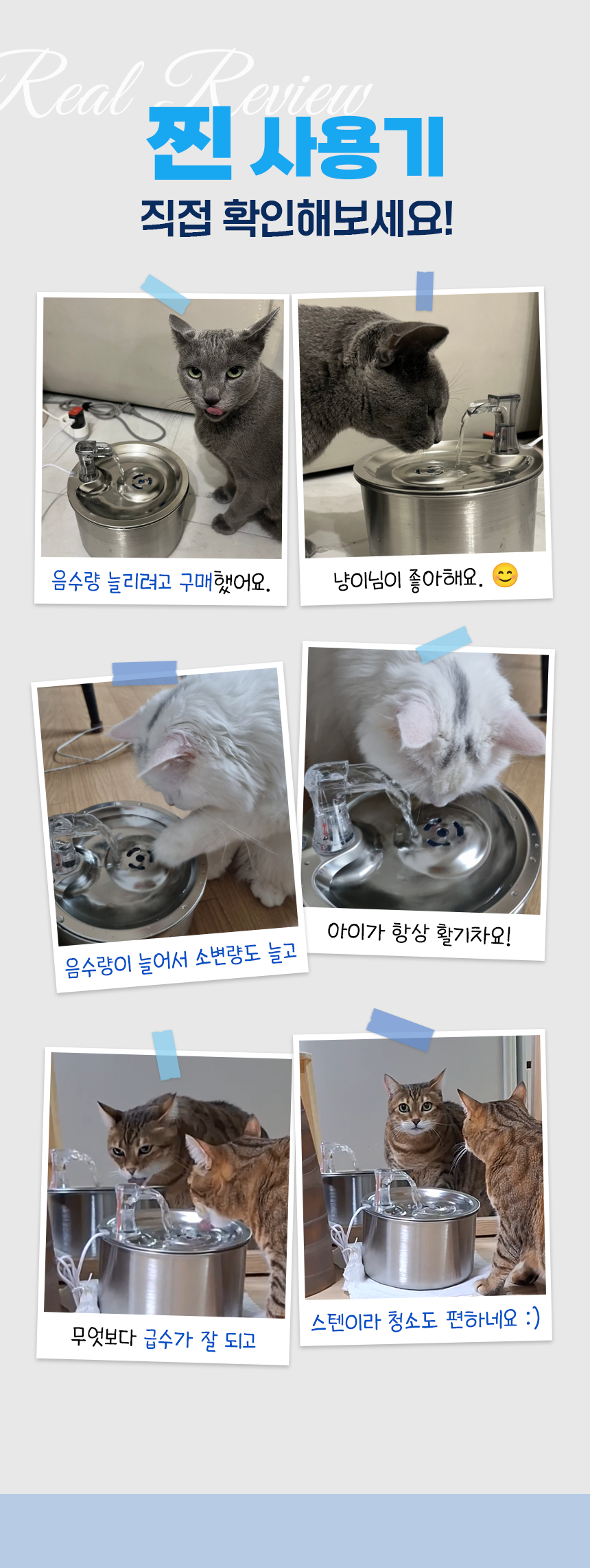 [무료배송] 펫팀 스테인리스 반려동물 정수기 12번째