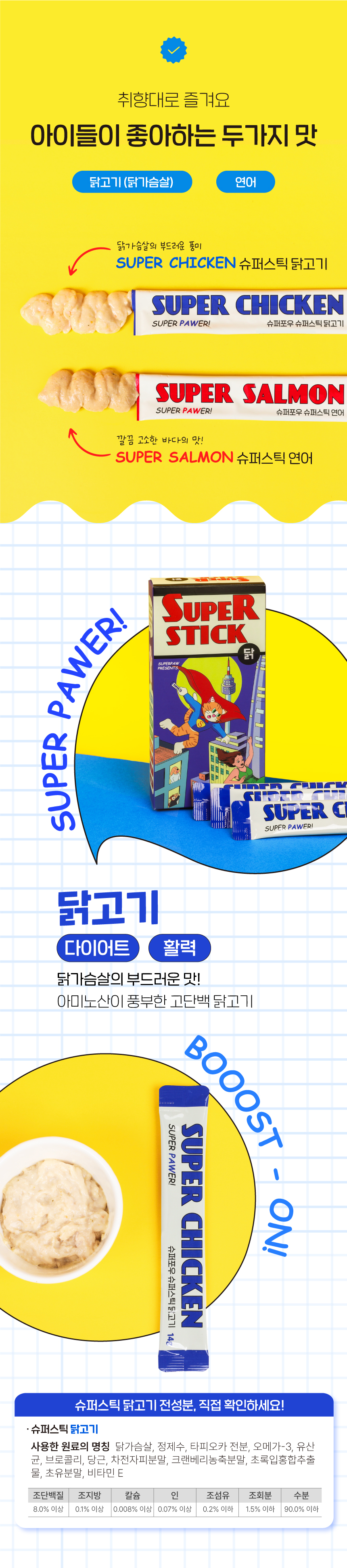[무료배송] 슈퍼스틱 닭고기 40p (4p*10개) 7번째