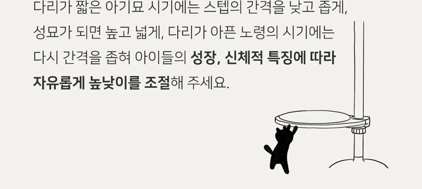 [NEW신상][무료배송] 내핑하우스 높이조절 캣폴 컴펙트 B (봉세트, 스탭1) 6번째