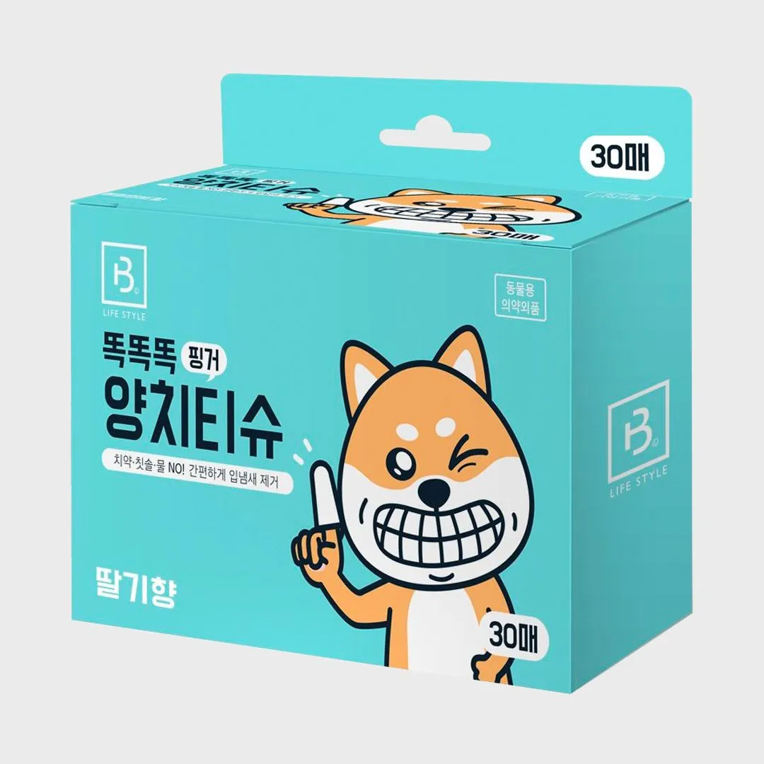 브리더랩 똑똑똑 핑거양치티슈 30매
