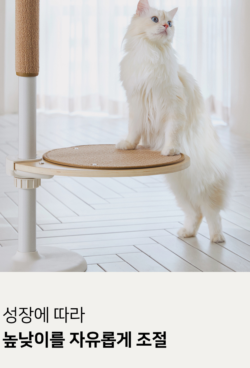 [NEW신상][무료배송] 내핑하우스 원목 캣폴 다묘 가족세트 A형 4번째