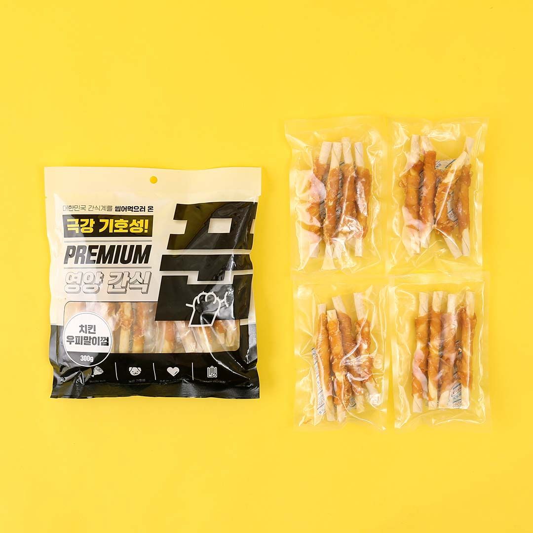 [대용량] 풉 독 치킨 우피말이껌 300g 1번