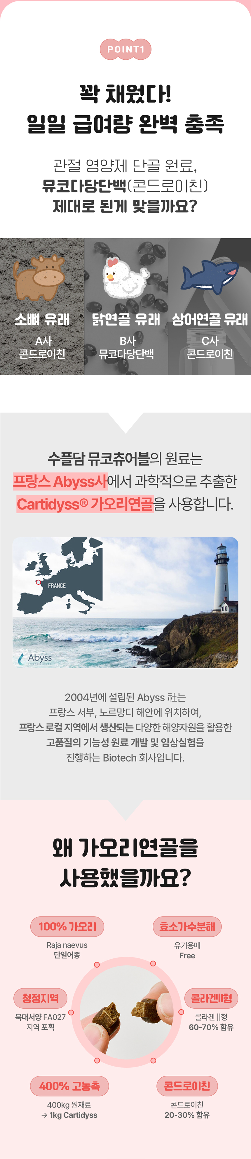 [NEW신상][무료배송] 수플담 뮤코츄어블 2.0 관절 영양제 180g 3번째