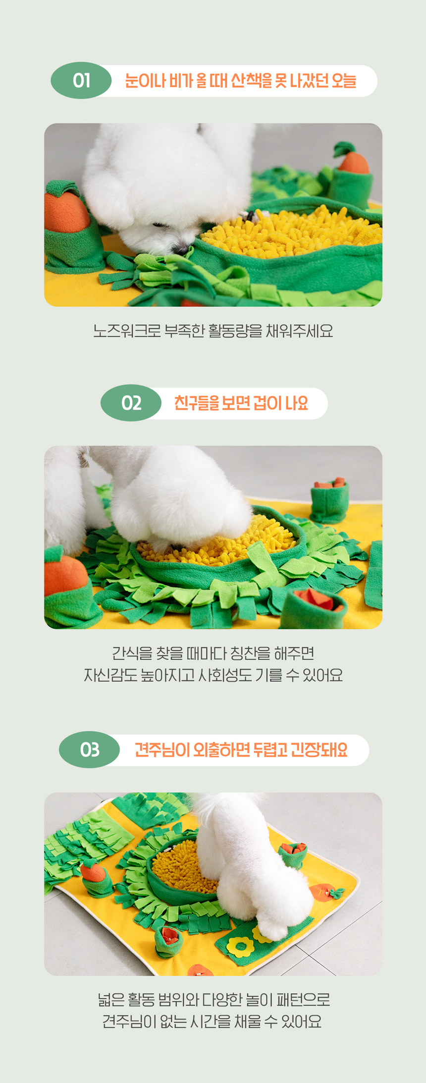[무료배송] 뭉연구소 독 당근농부 노즈워크 10번째
