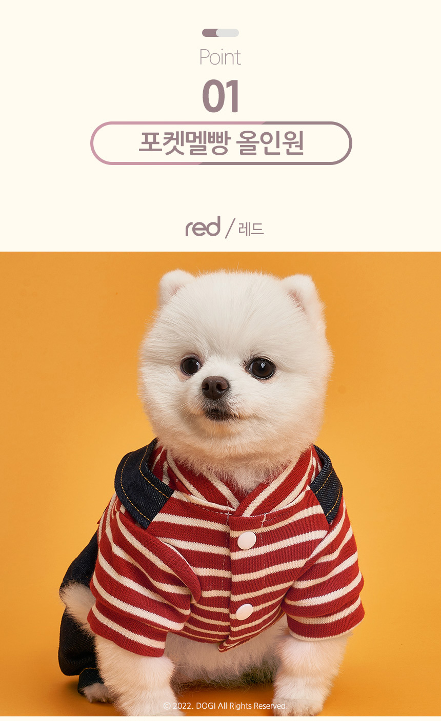 [무료배송] 도그아이 포켓멜빵 올인원 XS-XL 2번째