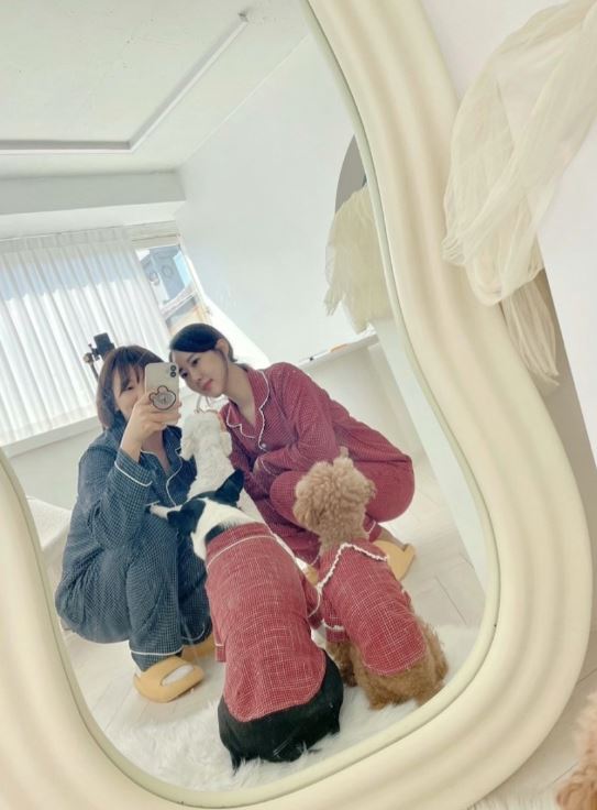 [무료배송] 찰리롤리 딥체크 잠옷 레이스 파자마 셔츠 커플룩 S-2XL 6번째