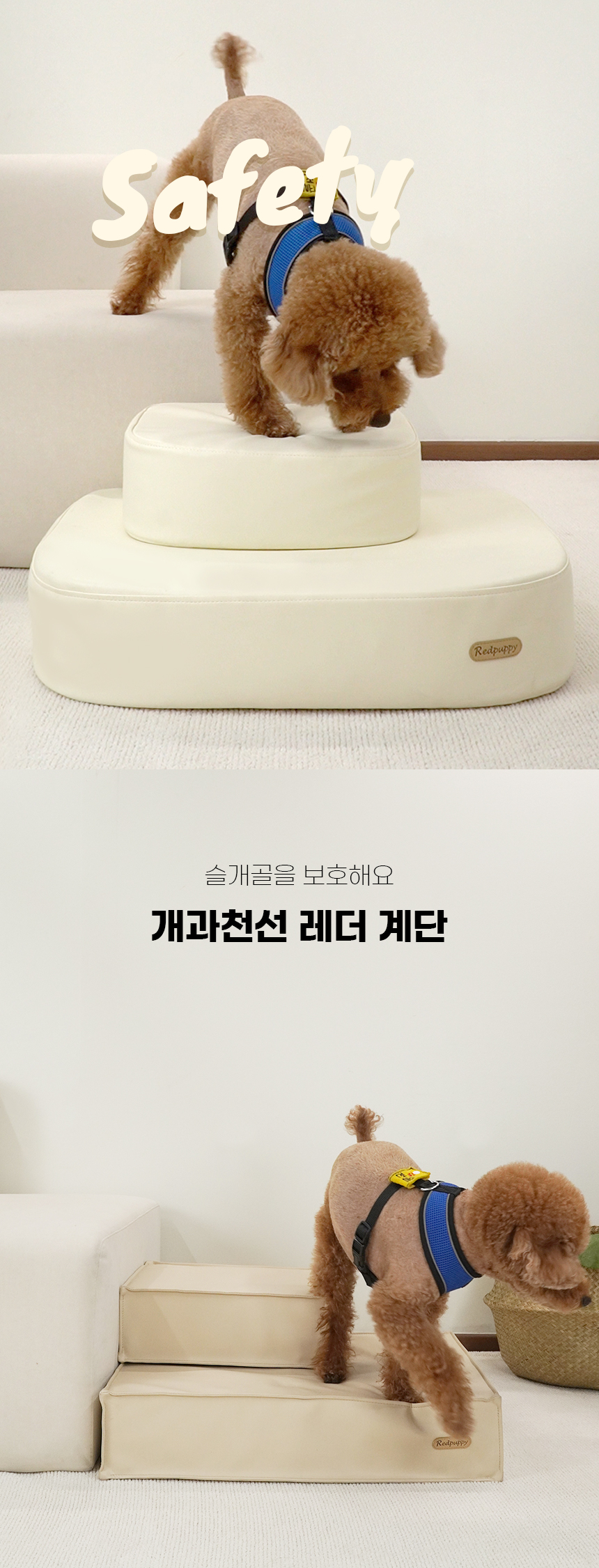 [NEW신상][무료배송] 개과천선 독 레더 펫스텝 (아이보리/베이지/블랙 그레이) 1번째