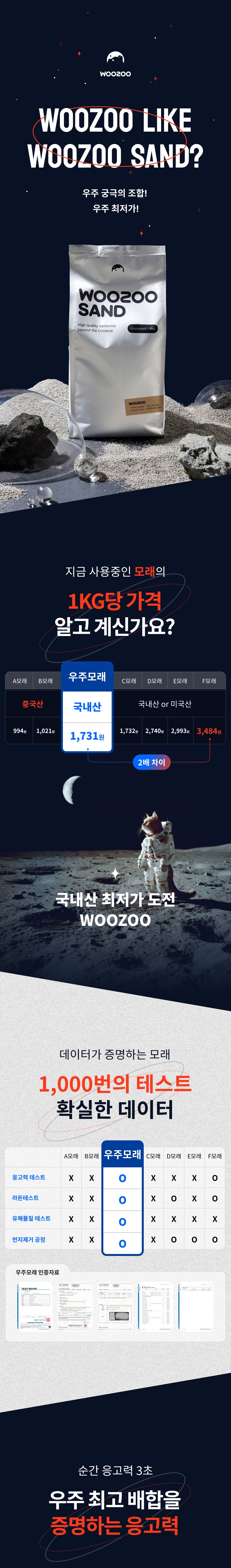 우주모래 벤토나이트 15kg  4번째