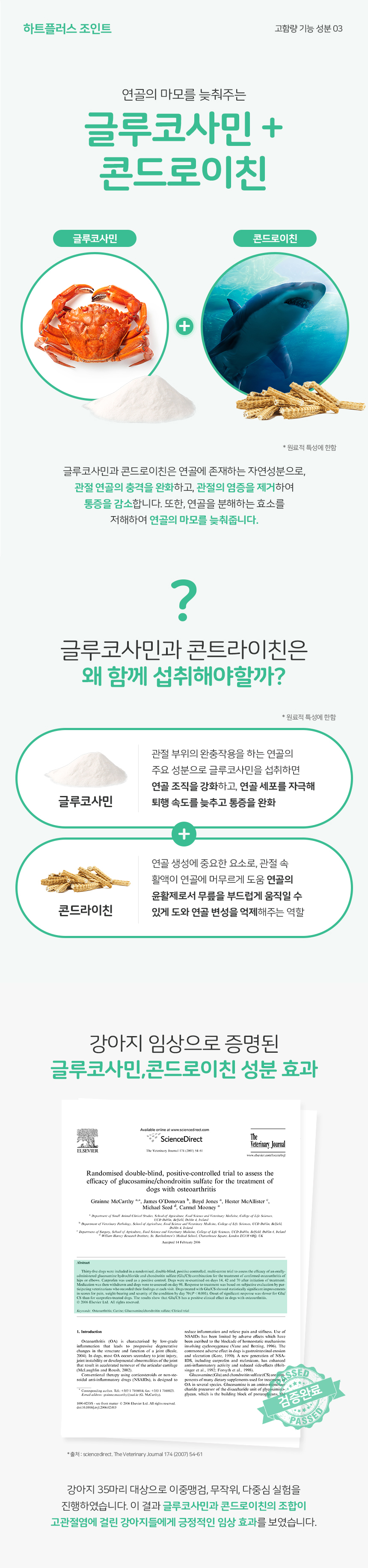 [무료배송] 리스펫 독 하트플러스 조인트 160g 5번째